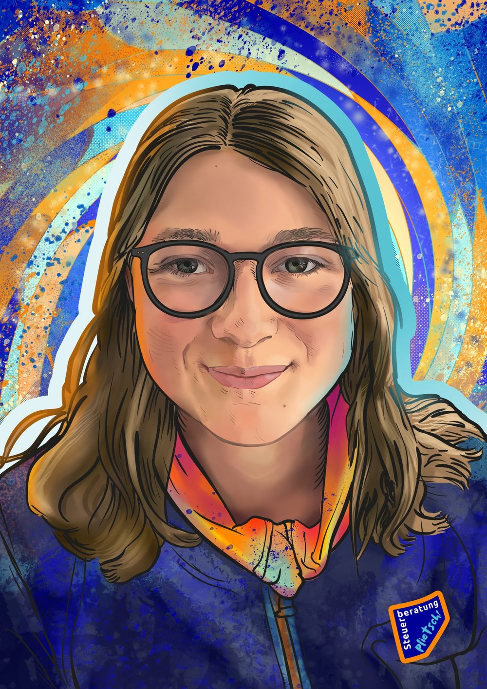 Illustriertes Porträt von Gretchen Gierke