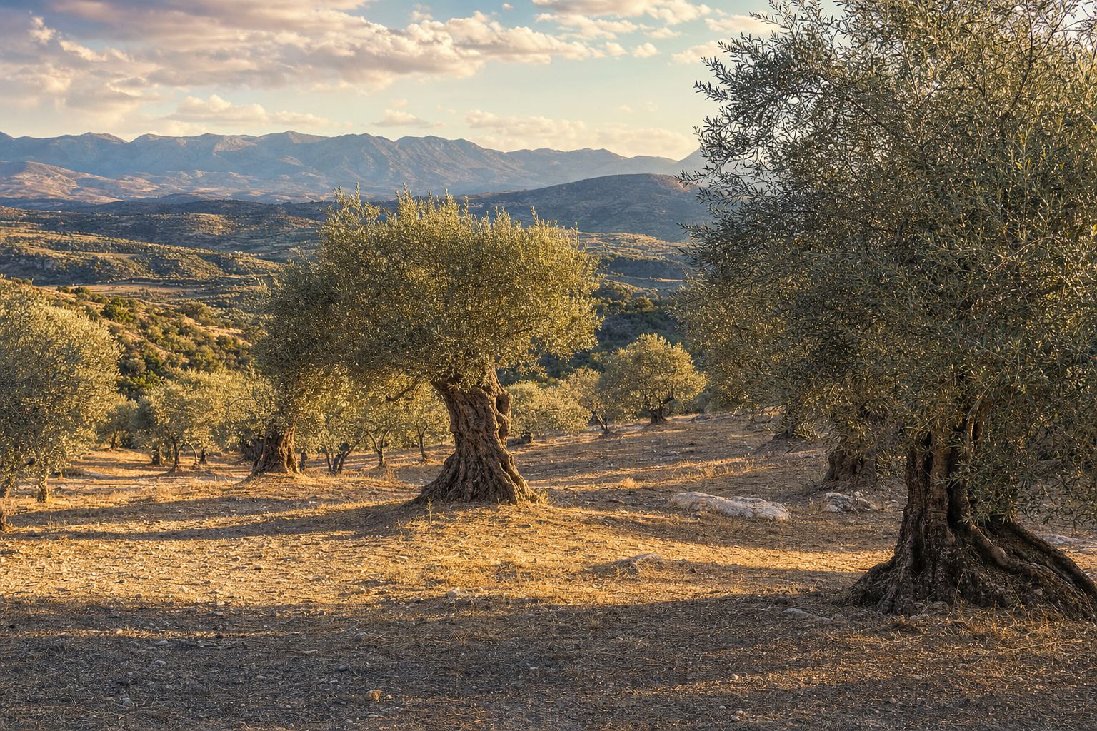 Der Olivenhain der Familie bei Gergeri auf Kreta