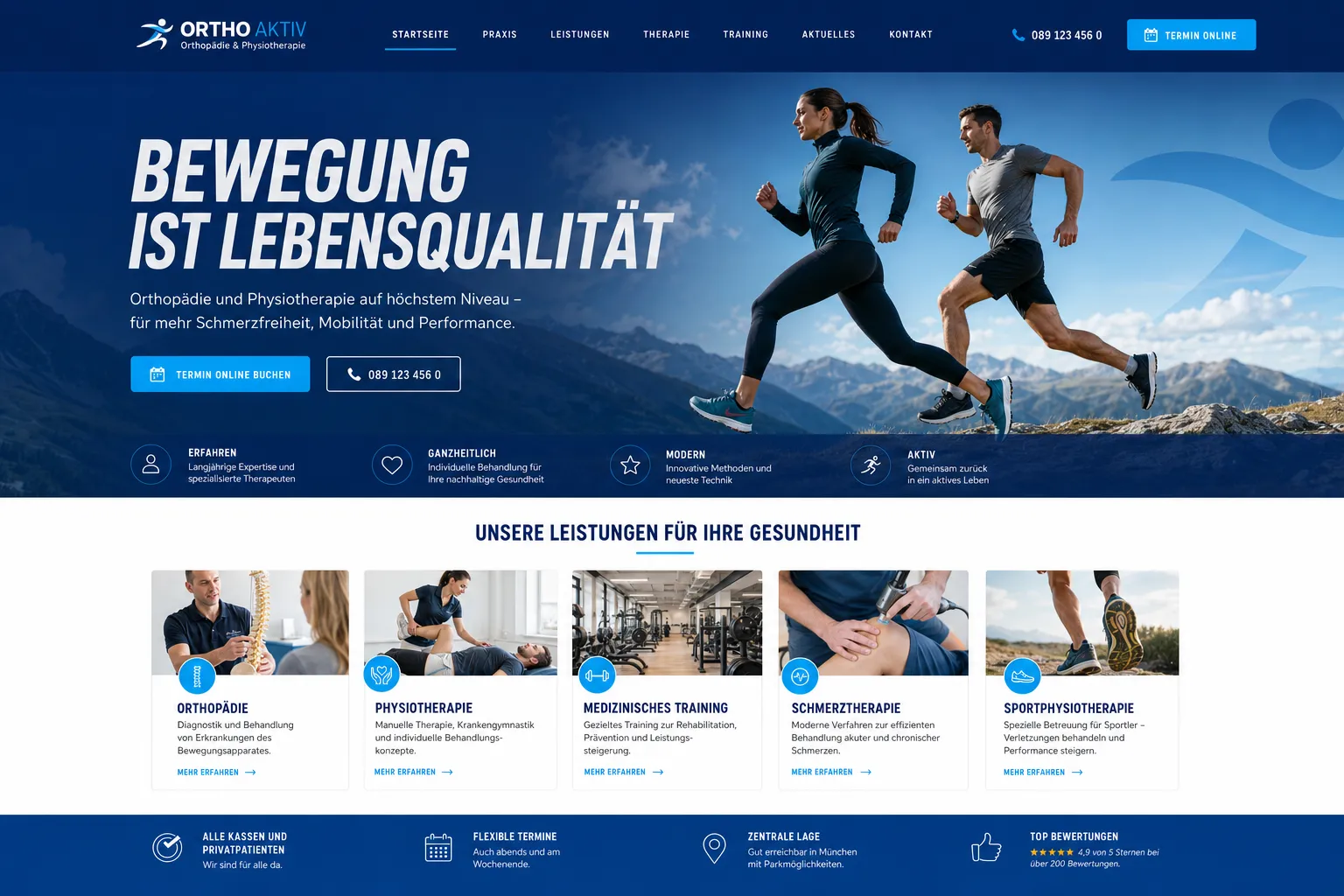 Design-Beispiel 5 für eine Webseite