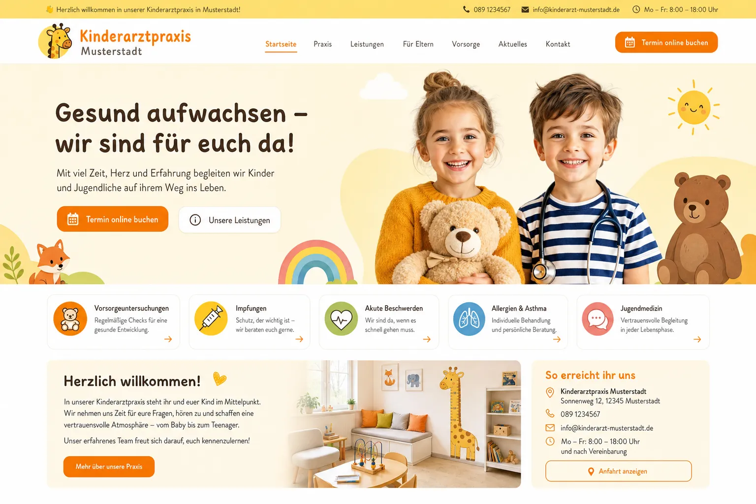 Design-Beispiel 6 für eine Webseite