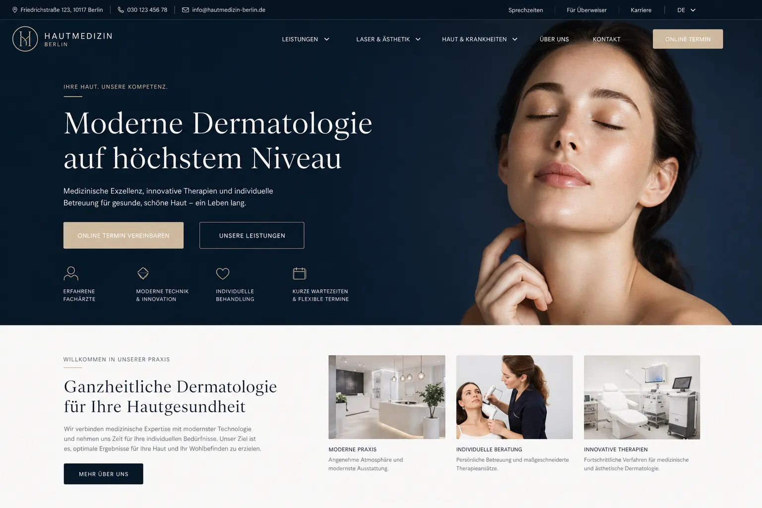 Design-Beispiel 7 für eine Webseite