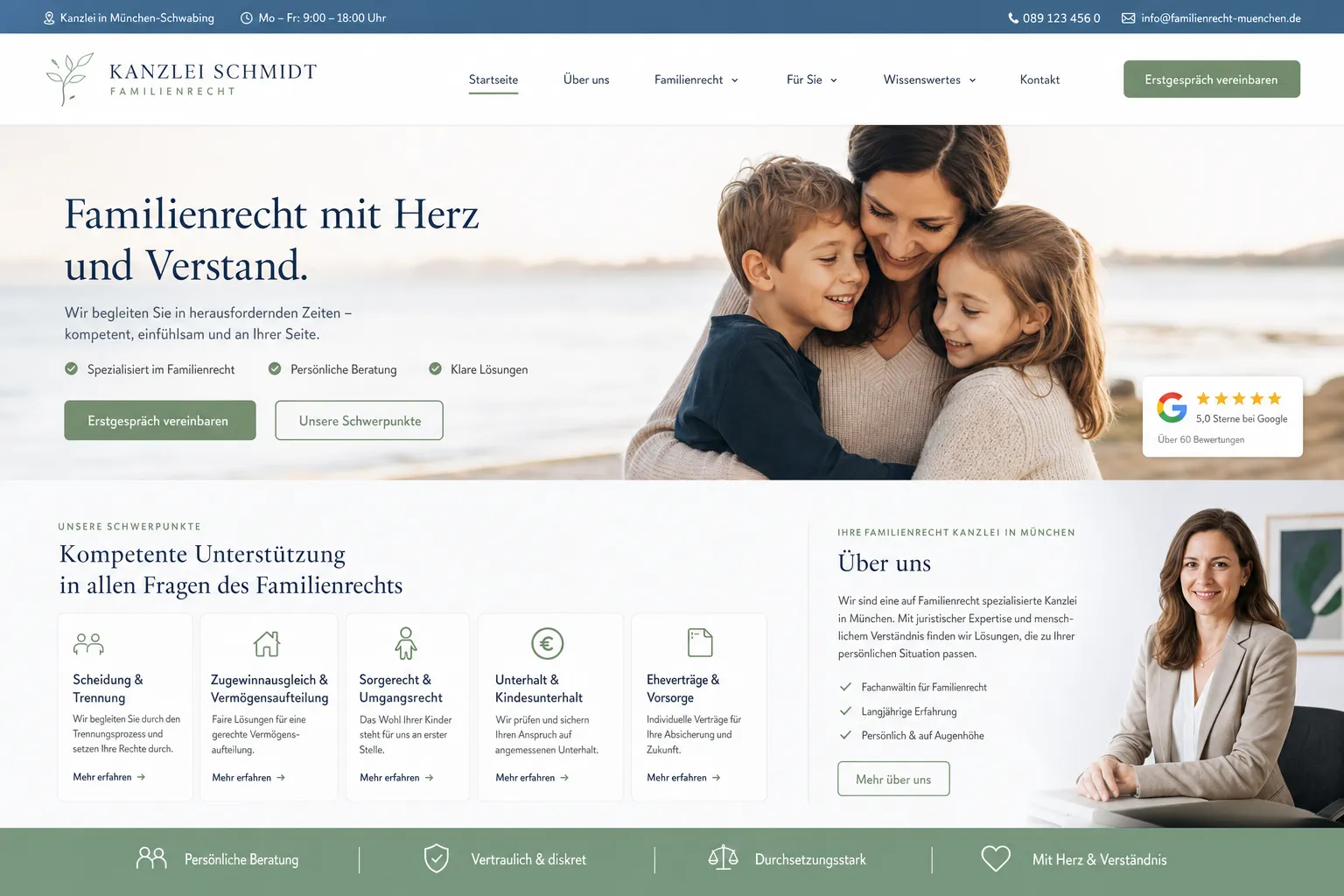 Anwälte & Kanzleien — Webdesign-Referenz