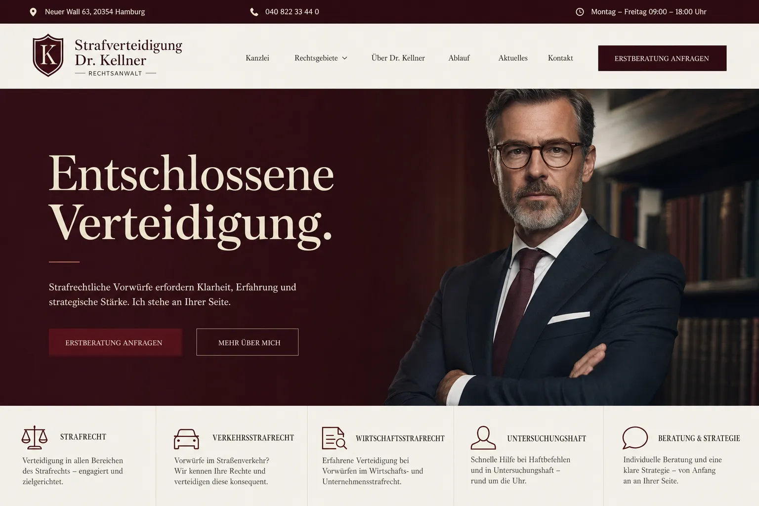 Anwälte & Kanzleien — Webdesign-Referenz