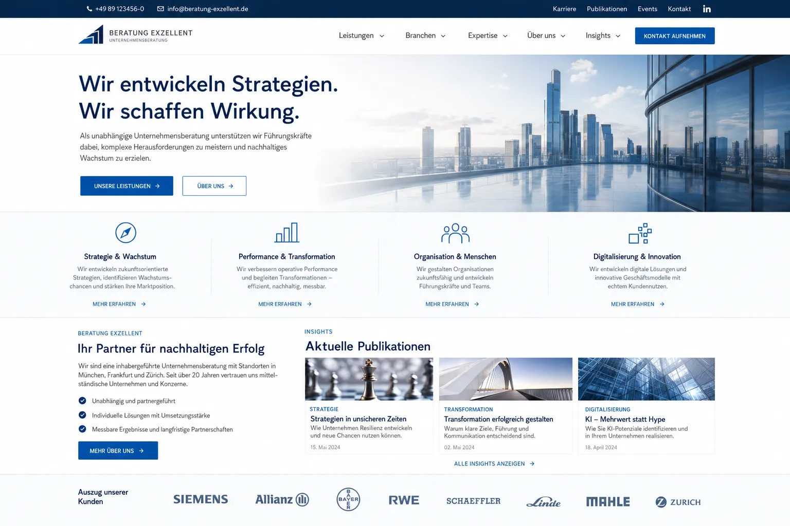 Coaches & Berater — Webdesign-Referenz