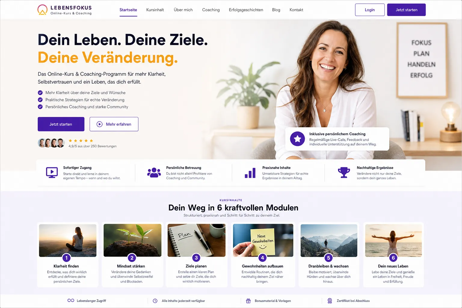 Coaches & Berater — Webdesign-Referenz