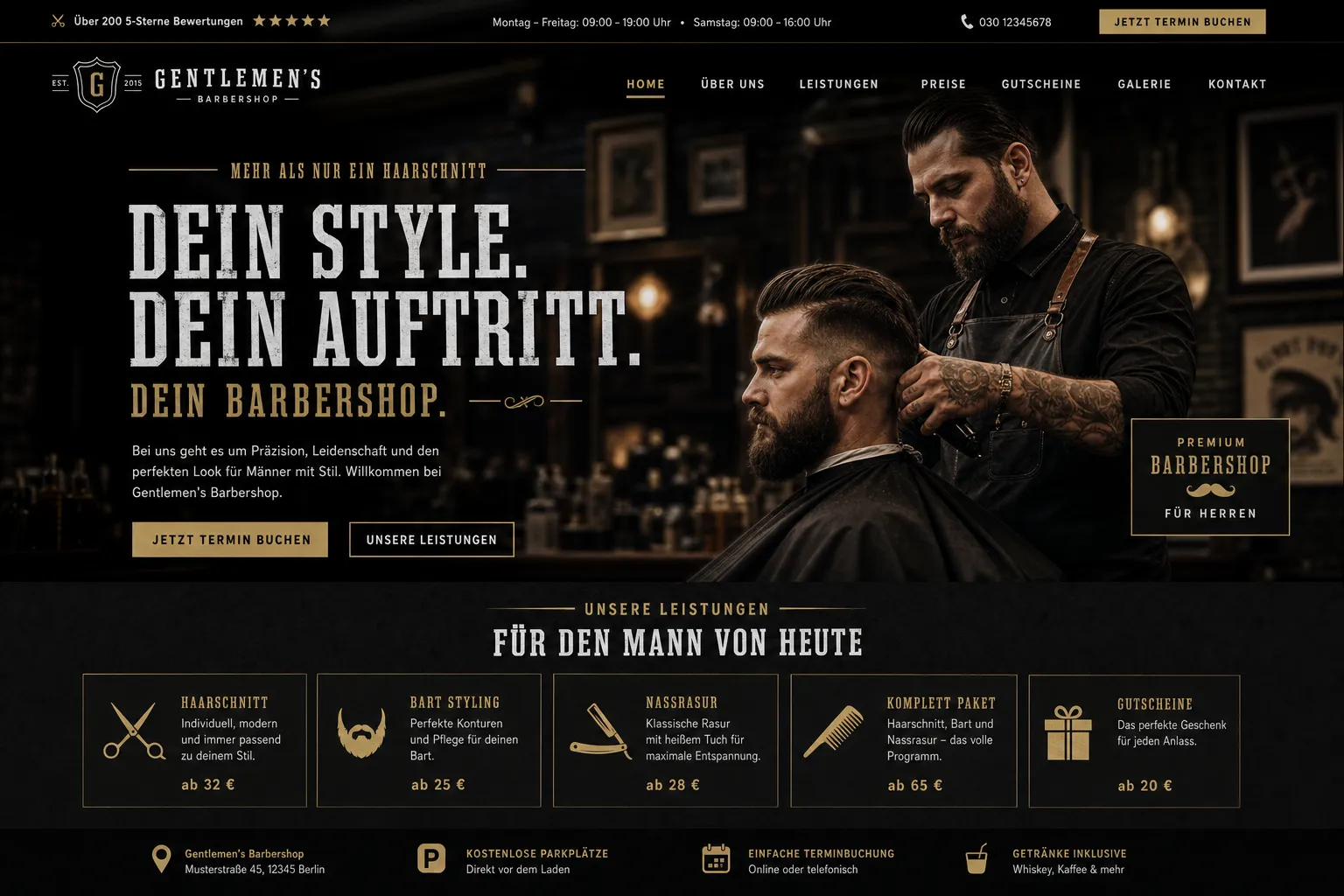 Friseur- & Beauty-Salons — Webdesign-Referenz