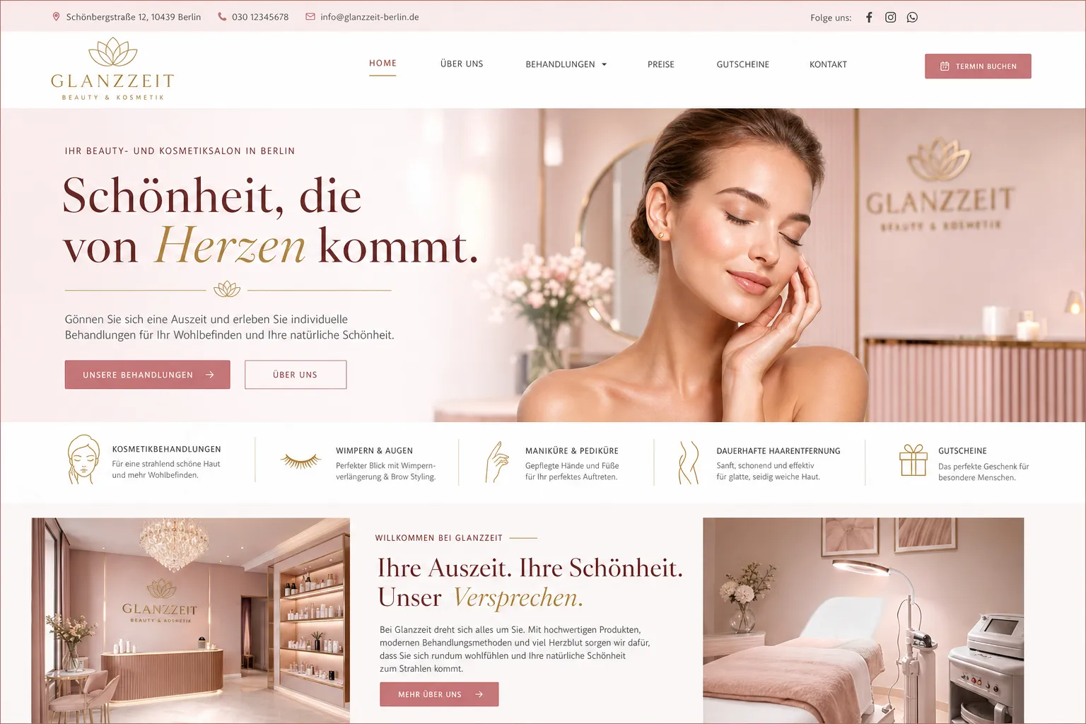 Friseur- & Beauty-Salons — Webdesign-Referenz