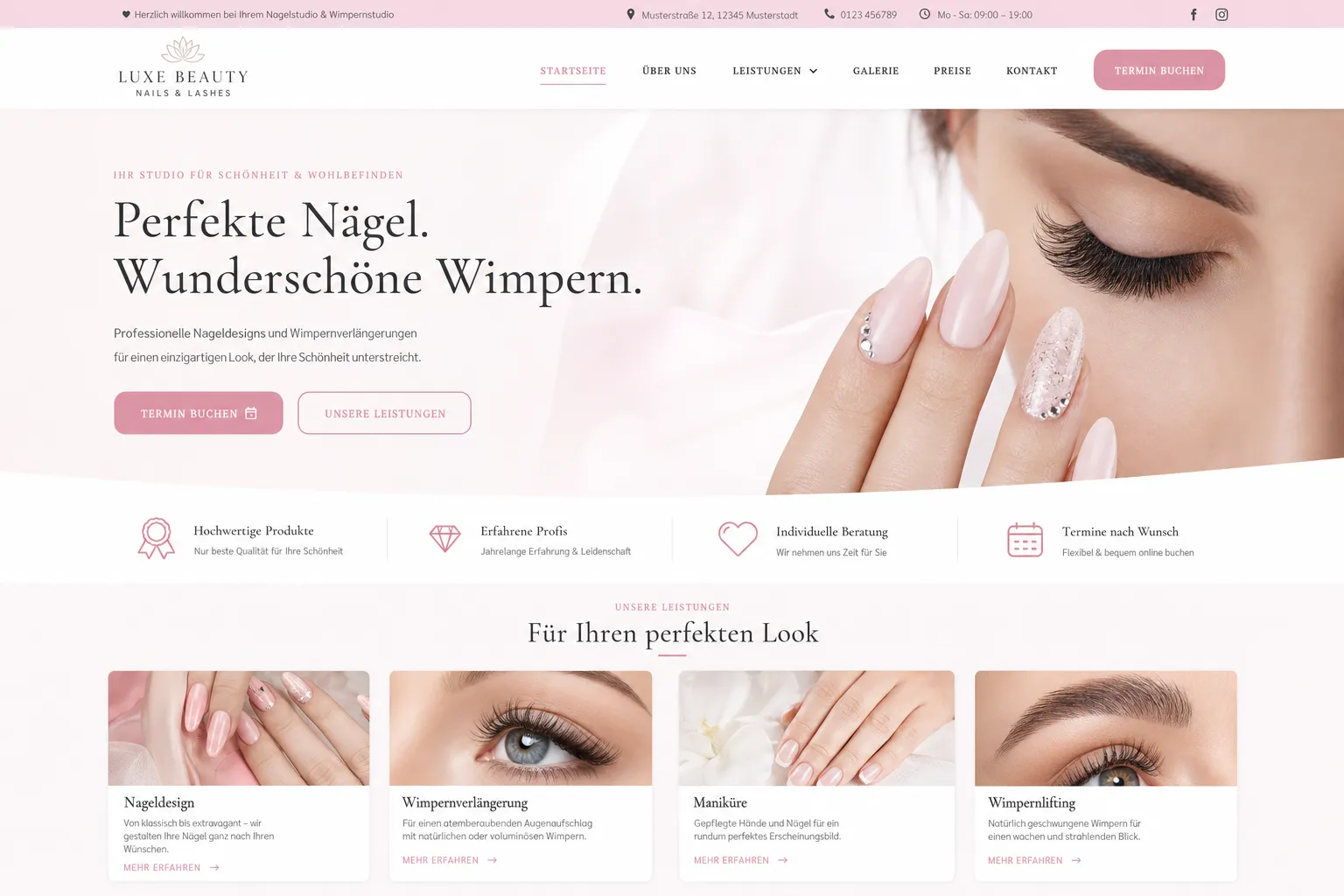 Friseur- & Beauty-Salons — Webdesign-Referenz