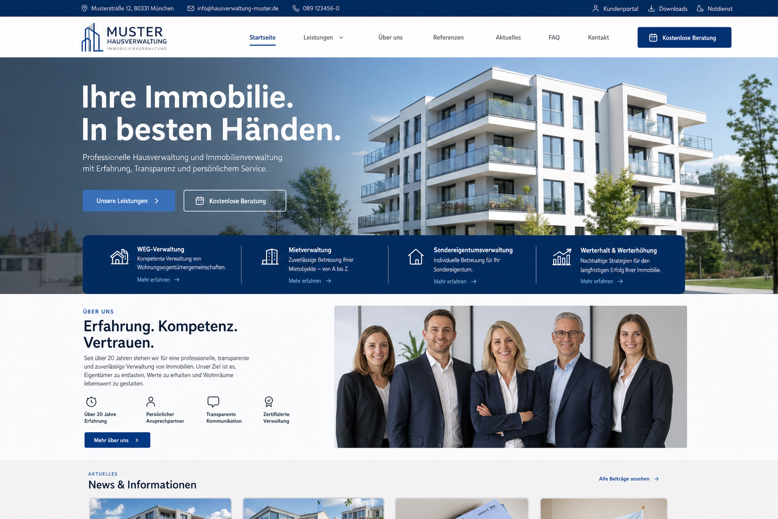 Design-Beispiel 8 für eine Webseite