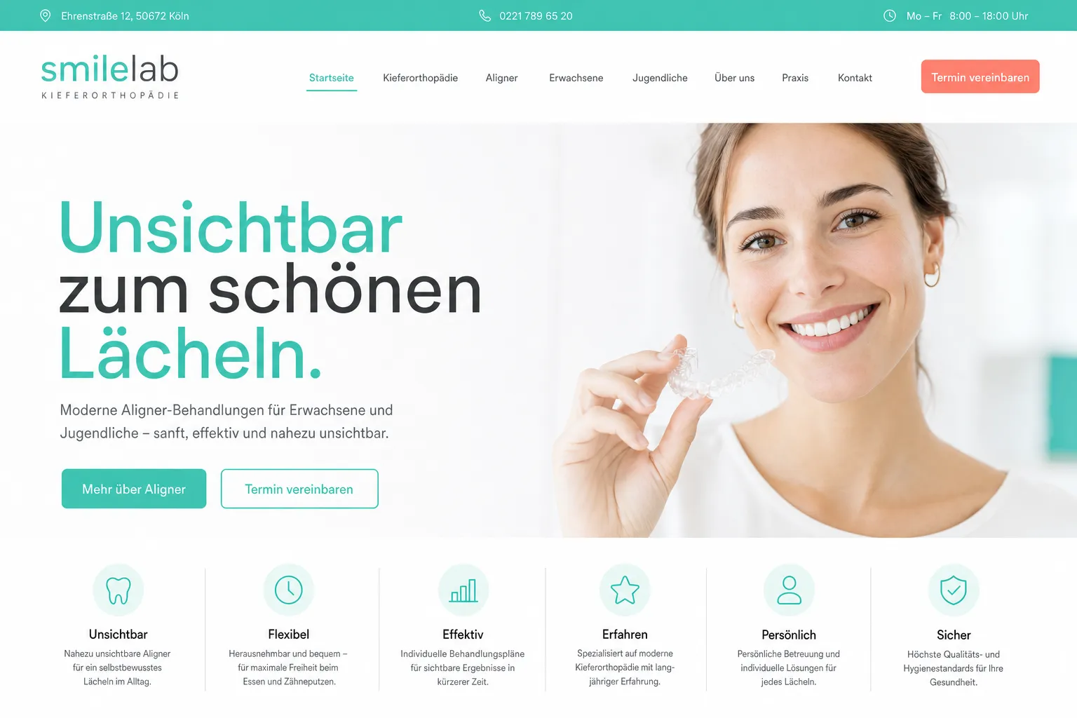 Zahnarztpraxen — Webdesign-Referenz