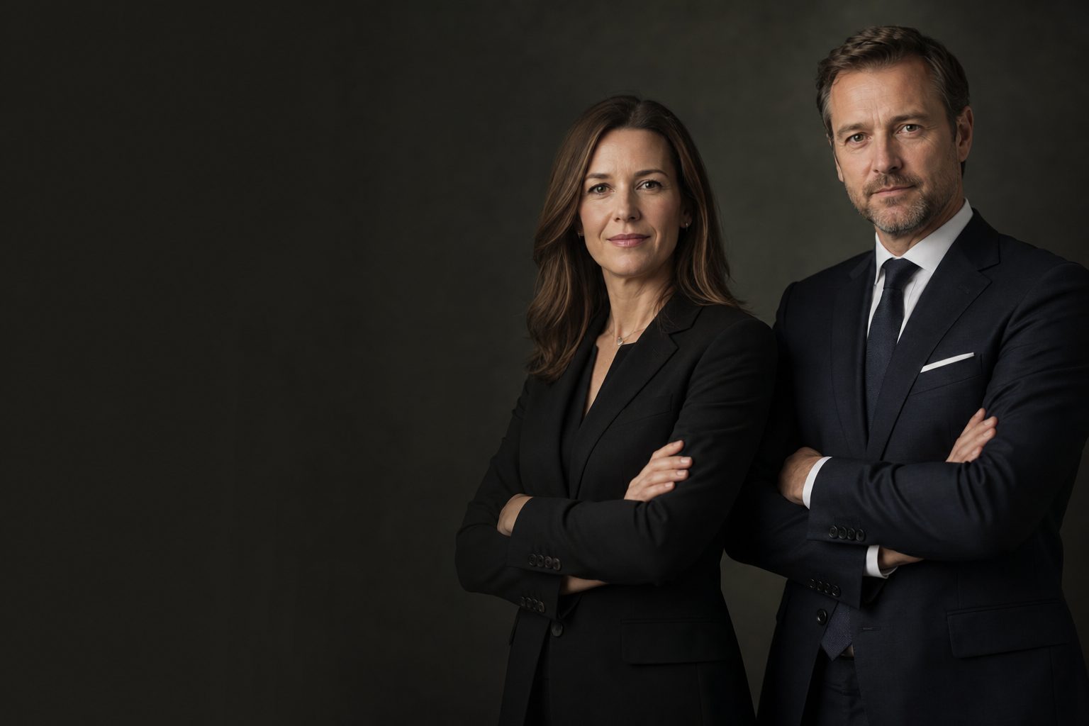 Die Rechtsanwälte Dr. Maria Fischer und Thomas Weber von Fischer & Partner