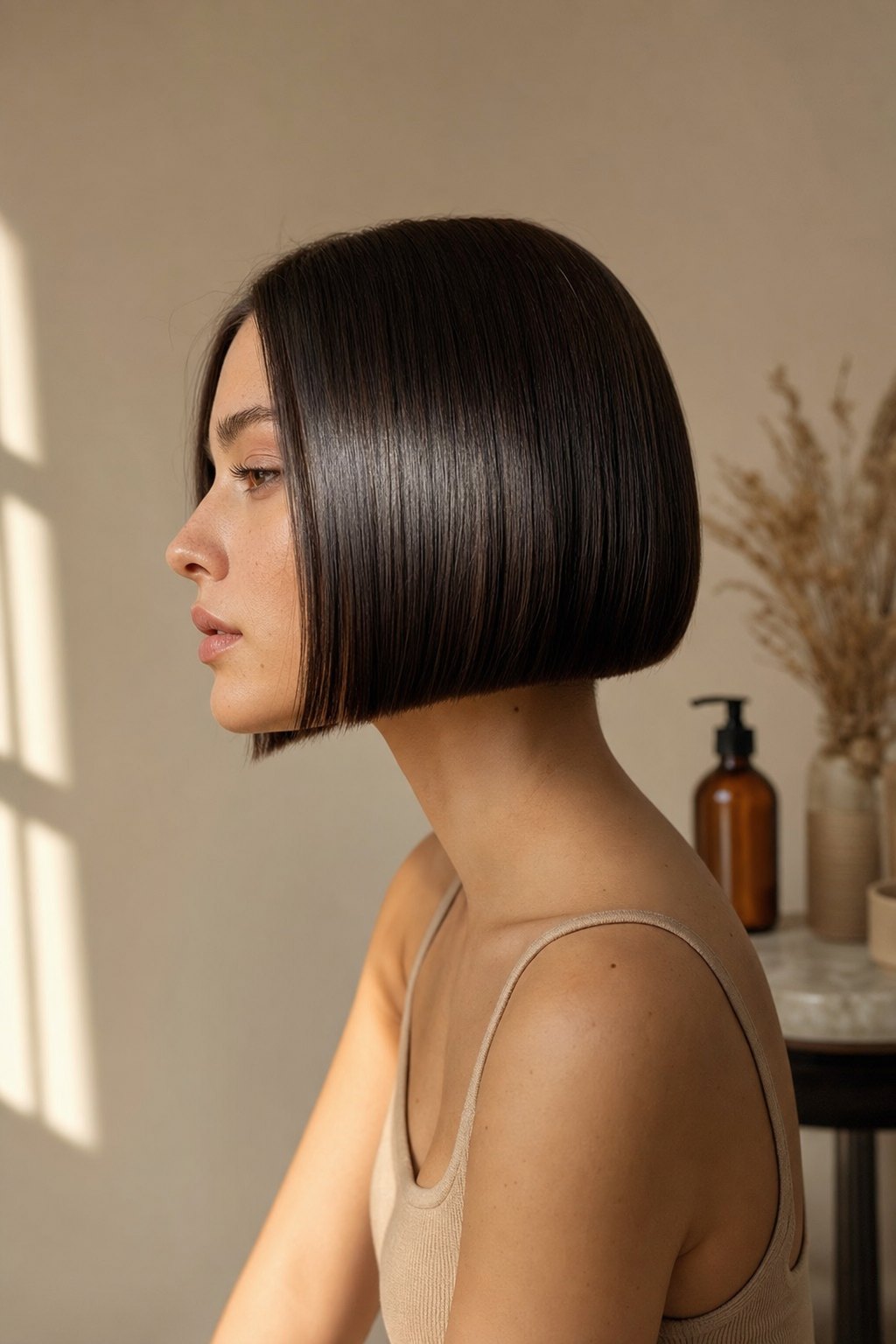 Schnitt: Cleaner Bob mit präziser Kante