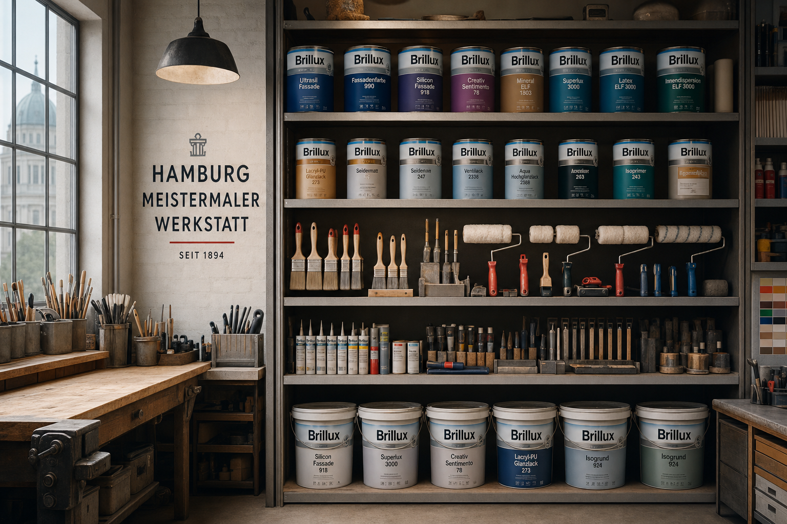 Malerwerkstatt Brandt – Materialien und Werkzeug