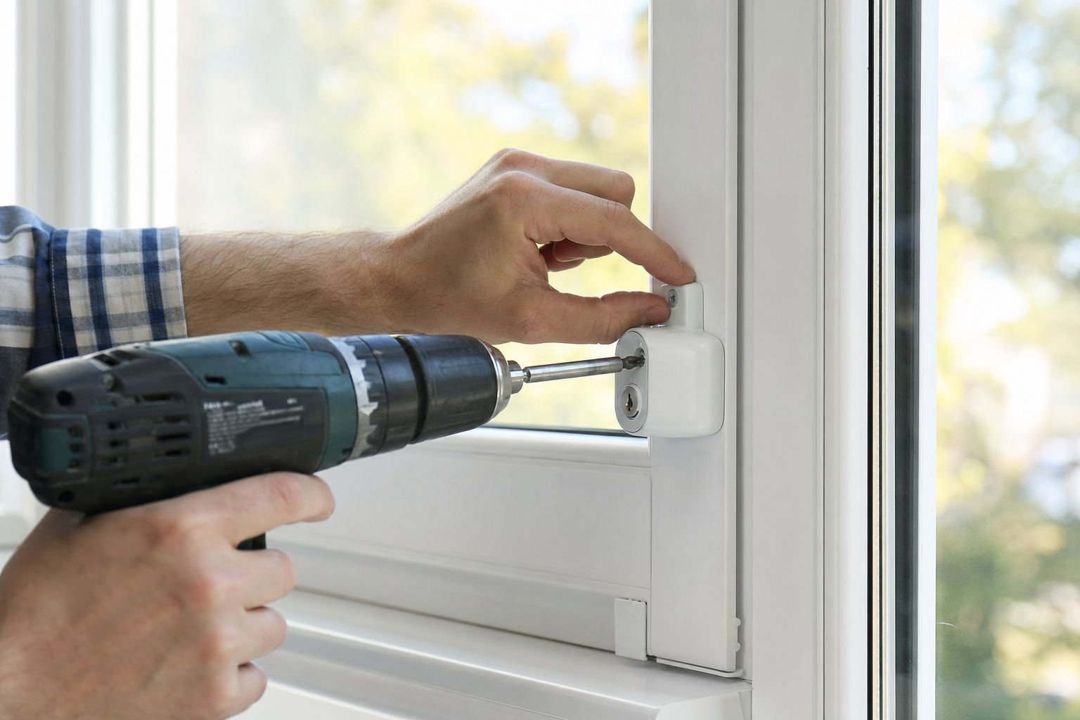 Montage einer Fenstersicherung