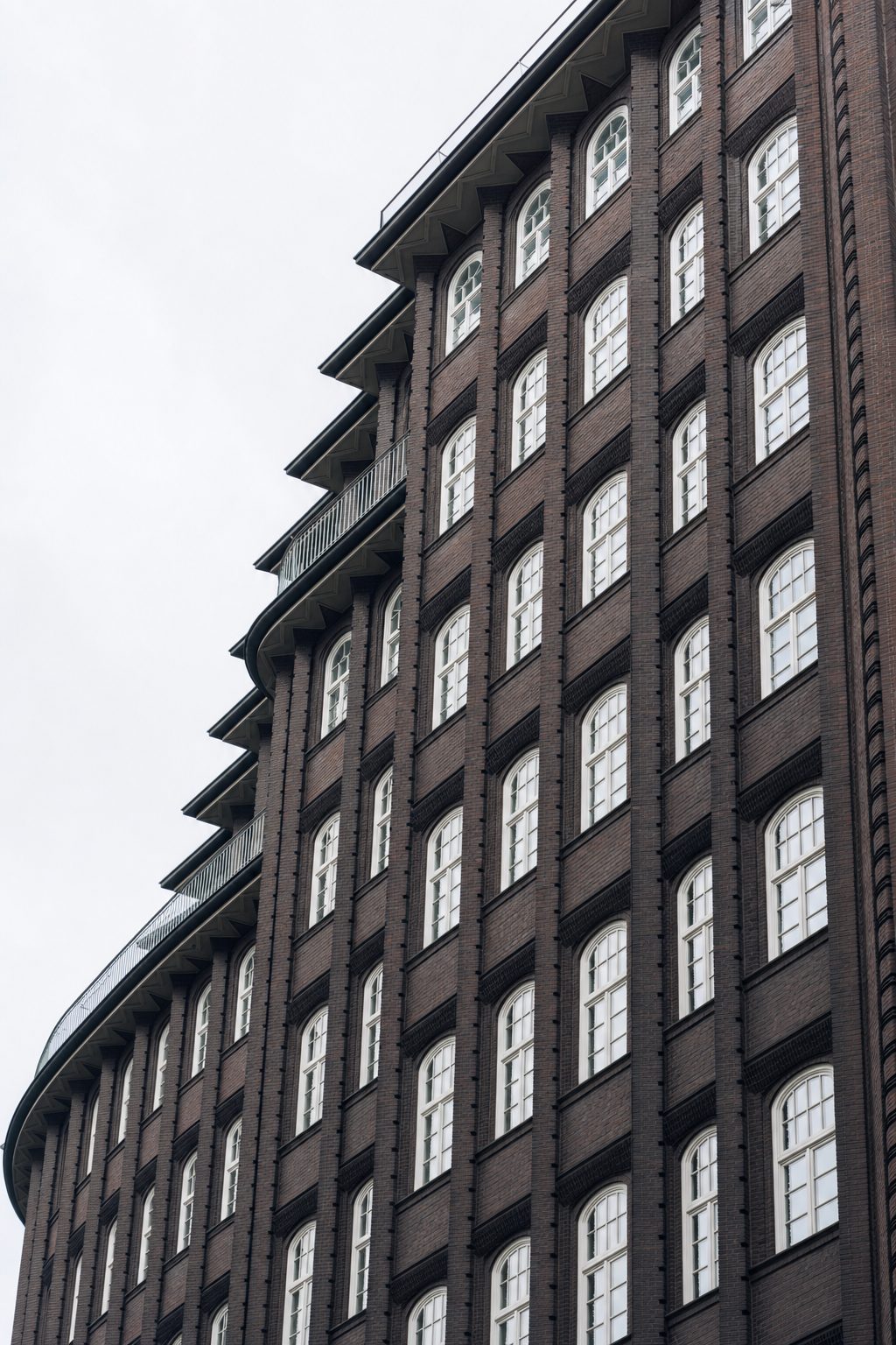 Klinkerfassade eines Hamburger Kontorhauses im Kontorhausviertel